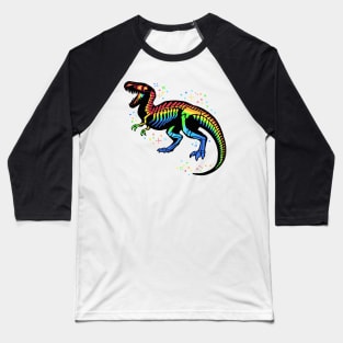 Fabulous Rainbow Trex Baseball T-Shirt